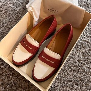 NWOT Sezane Andrea Loafers in Terracota